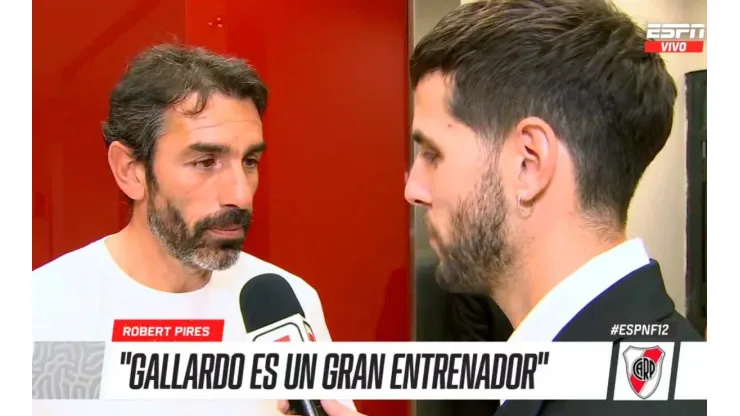 No es Julián: Robert Pires, encantado con un jugador del River de Gallardo