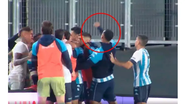 VIDEO | Cardona se volvió loco con el empate de Racing: ¿Se lo gritó a la tribuna?