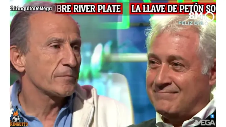 Patanian visitó la TV de España y se emocionó ante el repaso de un evento histórico de River