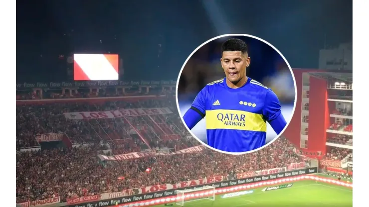 VIDEO | El hostil recibimiento a Marcos Rojo en la cancha de Estudiantes