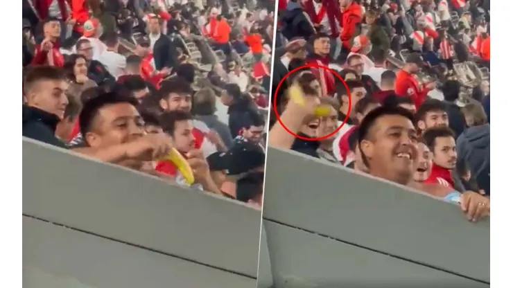 VIDEO | El gravísimo acto racista de un hincha de River contra los de Fortaleza