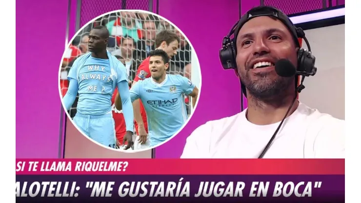 Balotelli le confesó al Kun Agüero sus ganas de jugar en Boca: "Si me llama Román, voy"