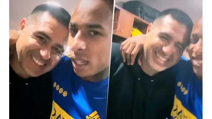 VIDEO | El festejo de Villa y Riquelme en el vestuario de Boca