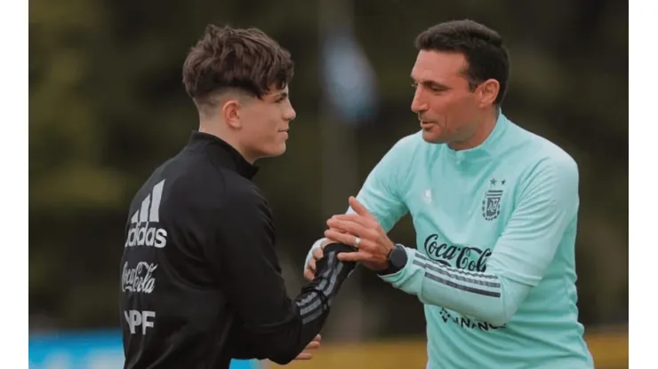 El posteo bien argentino de Garnacho tras su primer torneo con la Selección