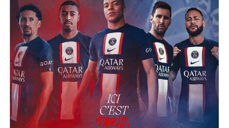 Con Messi como modelo de lujo, PSG presentó la nueva camiseta para esta temporada