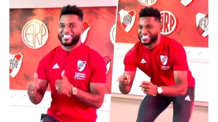 VIDEO | Furor en River por "El Colibrí", el famoso baile de Borja