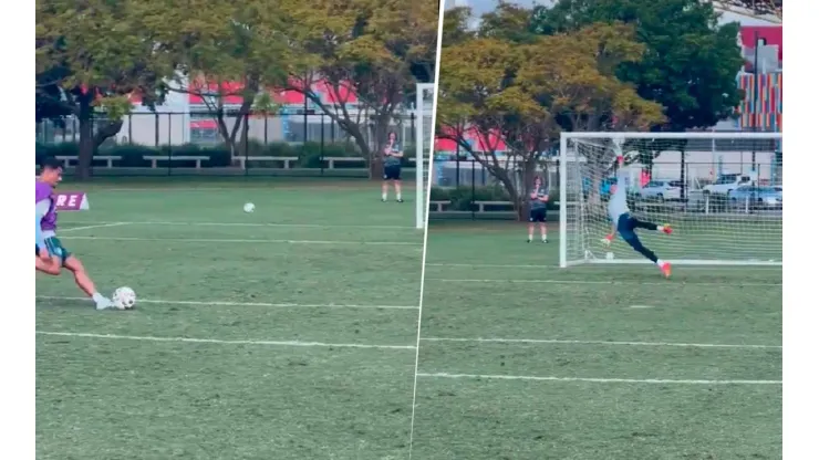 VIDEO | Afiladísimo: la tremenda atajada del Dibu Martínez a Coutinho en el entrenamiento del Aston Villa