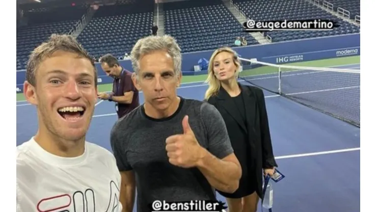 Schwartzman se divirtió con Ben Stiller en la previa a su debut en el US Open