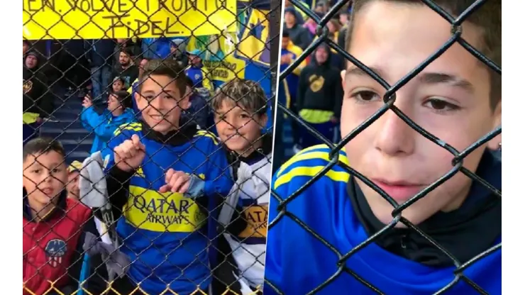 Un niño llevó un cartel a La Bombonera con un mensaje especial para uno de los cracks de Boca: "Lo necesitamos"