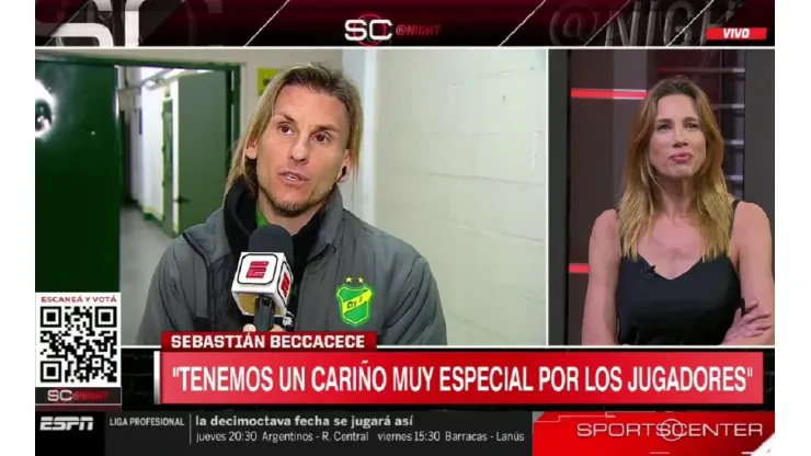 La picante pregunta de Alina Moine a Beccacece sobre Gallardo que llamó la atención en Boca