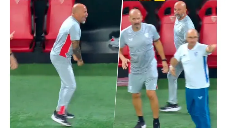 VIDEO | Enloqueció Sampaoli: le gritó un gol en la cara a Gattusso y no valió