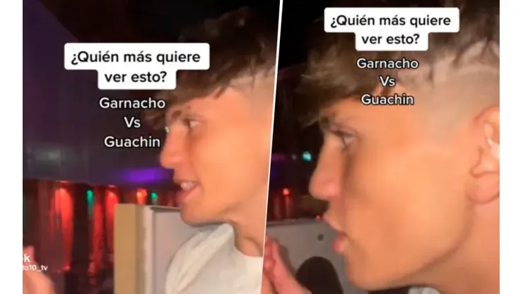 El video viral de Garnacho en un boliche: "Te mato"