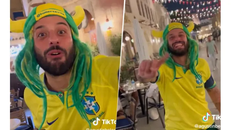 Video viral: nadie entiende si este hincha es argentino o brasilero