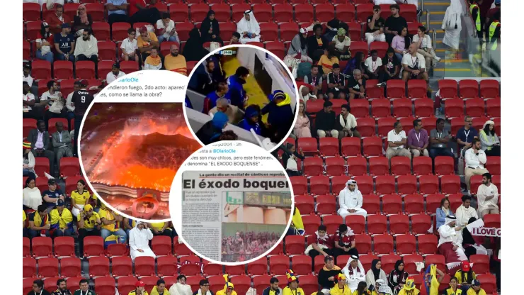 Los hinchas de Qatar abandonaron el estadio y se desataron las cargadas a Boca y River