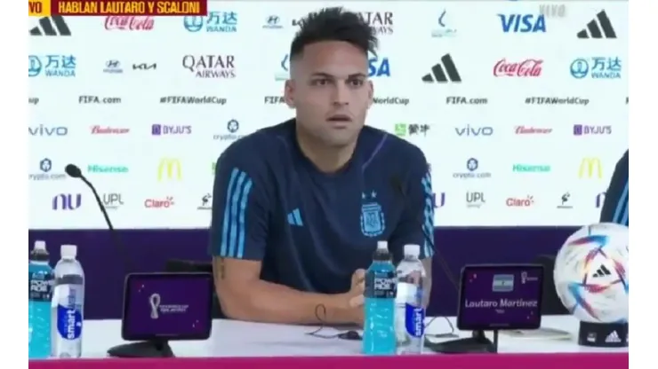 La incómoda pregunta que tuvo que responder Lautaro Martínez en conferencia: "La peor catástrofe"