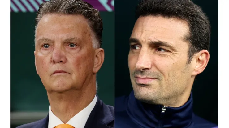 El más joven y el más viejo: Scaloni y Van Gaal, duelo de extremos en Qatar 2022