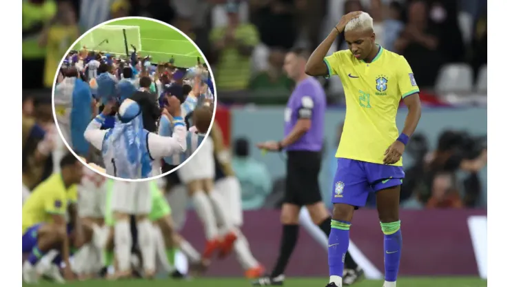 VIDEO | Brasil quedó eliminado y los hinchas argentinos se volvieron locos