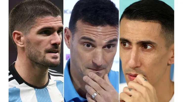 ¿Los arriesga con Croacia? Scaloni dio detalles sobre el estado físico de Di María y De Paul