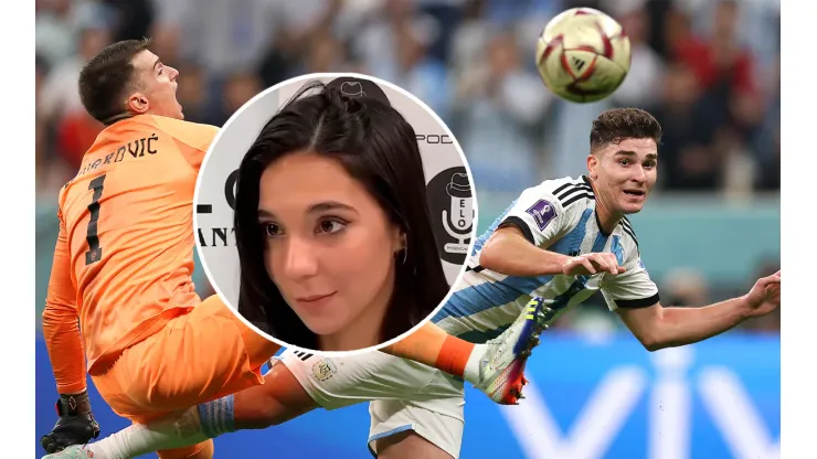 El picante tuit de Luciana Milessi tras el golazo de Julián Álvarez