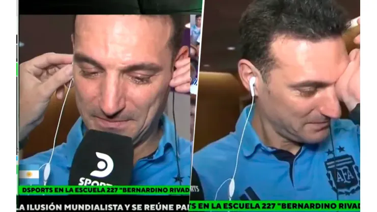 VIDEO | Scaloni rompió en llanto tras recibir un emotivo mensaje desde Pujato