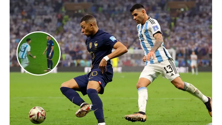 VIDEO | No se vio: el Cuti Romero le gritó el 3-2 en la cara a Mbappé