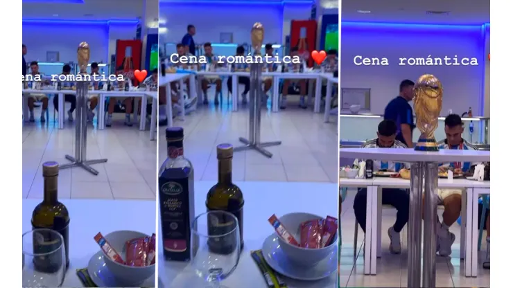 "Cena romántica": Dybala mostró la intimidad del plantel tras los festejos en el estadio