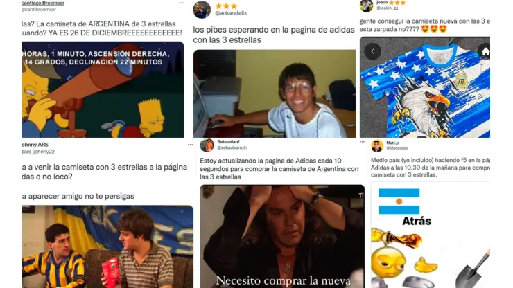 Las redes sociales estallaron de memes por la demanda de la camiseta actualizada de la Selección Argentina
