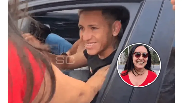 VIDEO | La reacción de Vázquez cuando le hicieron firmar una camiseta de River