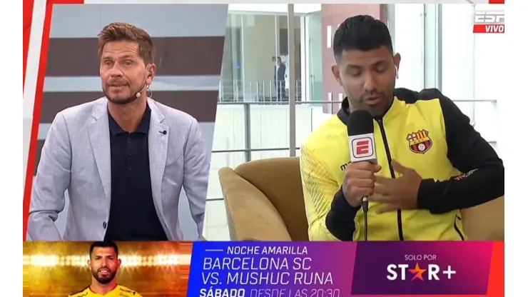 Agüero puso muy incómodo al Pollo Vignolo: "A vos te gusta el amarillo"