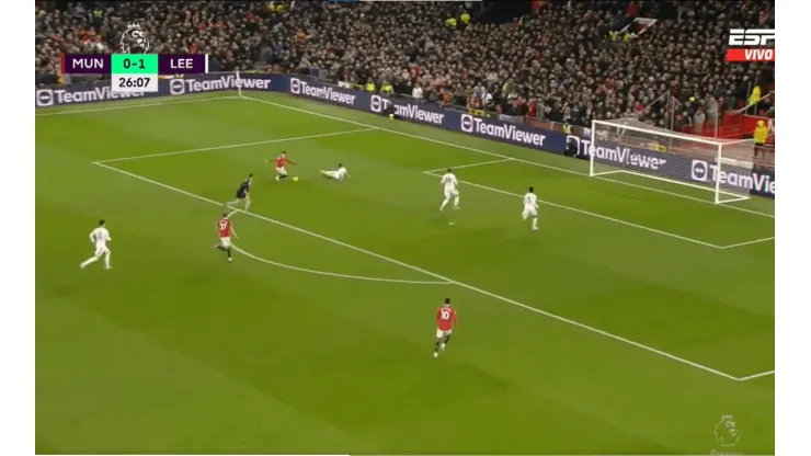 VIDEO | El increíble gol que erró Garnacho en el empate del Manchester United