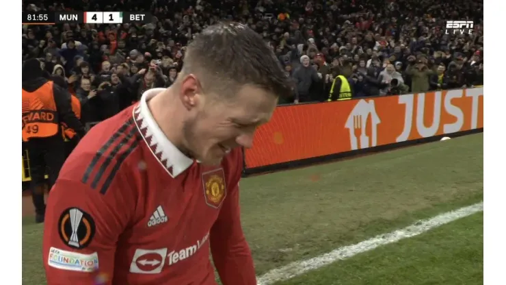 No llores, Bobo: Weghorst metió un gol para el United y se emocionó