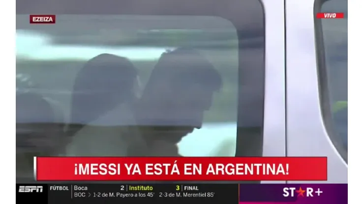 Llegó el capitán: Lionel Messi ya está en la Argentina