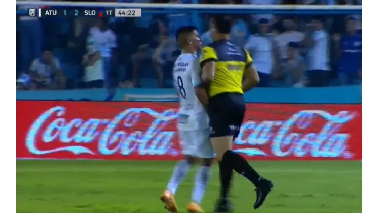 "Cagón de...": La fuerte amenaza de un jugador de Atlético a Espinoza tras las expulsiones en Tucumán