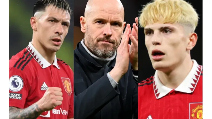 Ten Hag planea una limpieza de hasta 13 jugadores en Manchester: ¿Qué pasará con Garnacho y Martínez?