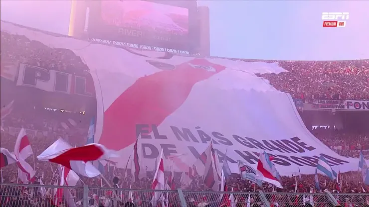 La fiesta diseñada por los hinchas de River.
