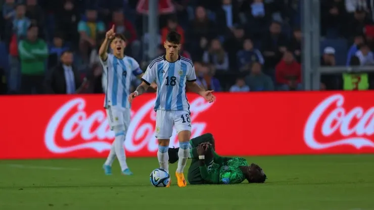 ¡Inesperado! Esto hizo el juvenil nacido en Brasil que sueña con jugar en Argentina durante el duelo ante Nigeria