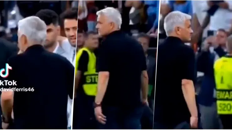 ESTO hizo Mourinho al ver que Montiel iba a patear el penal decisivo en Sevilla