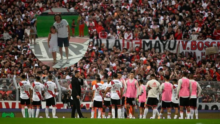 Despedida de la hija de Pablo, el hincha fallecido.
