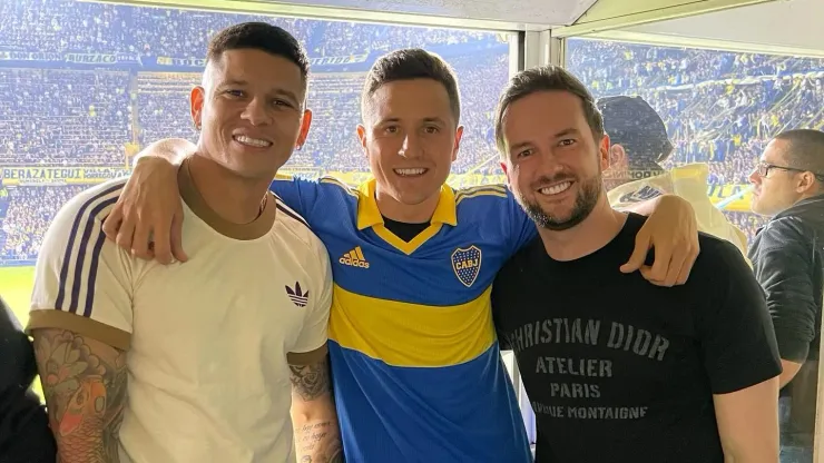 Ander Herrera, presente en La Bombonera para ver a Boca.
