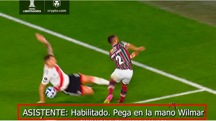 El audio del VAR de la polémica que reclamó todo Fluminense ante River