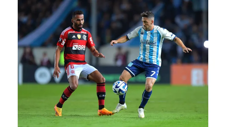 Flamengo juega contra Racing en la Copa Libertadores 2023.
