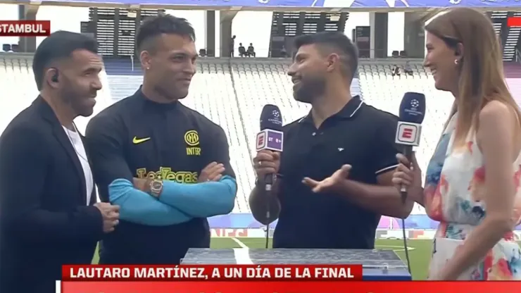 Previo a la final de la Champions, Agüero hizo un comentario que no le gustó nada a Lautaro Martínez