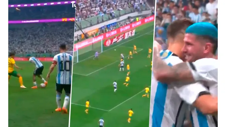 VIDEO | Participación de Messi, lujo y centro de De Paul y gol de Pezzella para Argentina ante Australia