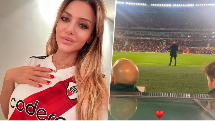 VIDEO | Evangelina Anderson sorprendió a todos en pleno partido de River