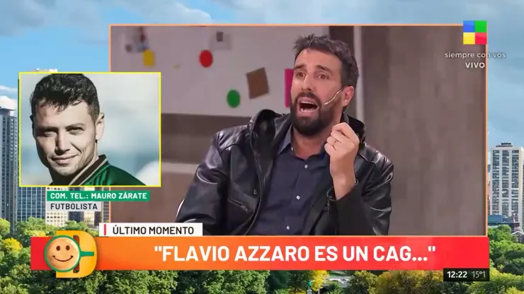 ESCÁNDALO | Zárate llamó a un programa de TV y llenó de insultos a Azzaro: "Sos un cag..."