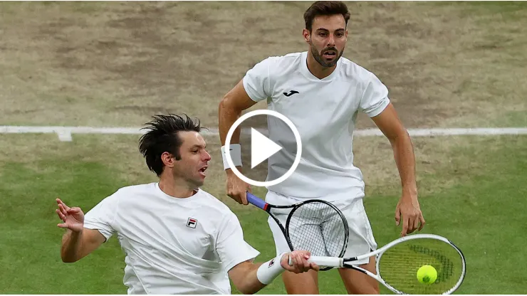 Horacio Zeballos y Marcel Granollers juegan por el título doblista de Wimbledon 2023.
