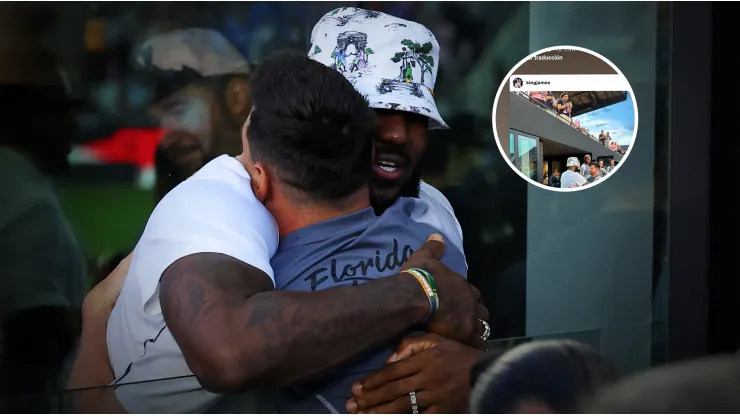 El INCREÍBLE cruce que tuvo Messi con LeBron James tras el triunfo de Inter Miami