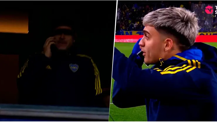 VIDEO | ¿Qué se dijeron? Riquelme llamó por teléfono a Zeballos apenas terminó el partido