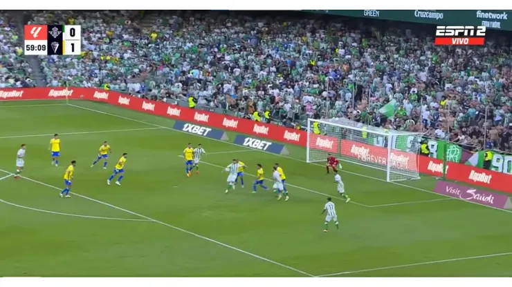 VIDEO | El golazo de Guido Rodriguez para darle el empate a Betis contra Cadiz