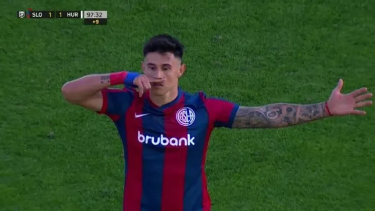 VIDEO | Bareiro le dio el agónico empate a San Lorenzo, se lo dedicó a Coccaro y estalló todo Huracán